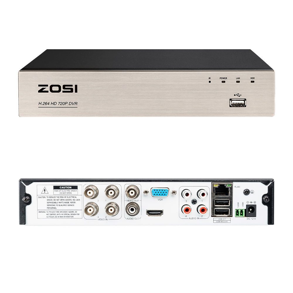 ZOSI 8CH 1080P DVR Video Recorder Free APP for Home Security Camera System