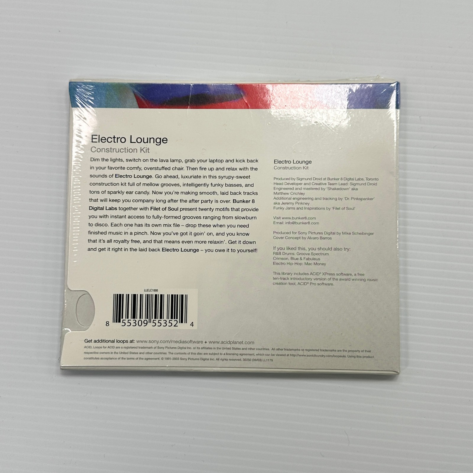 Sonic Foundry Loops For ACID Sample/Sampling CD Electro Lounge SEALED