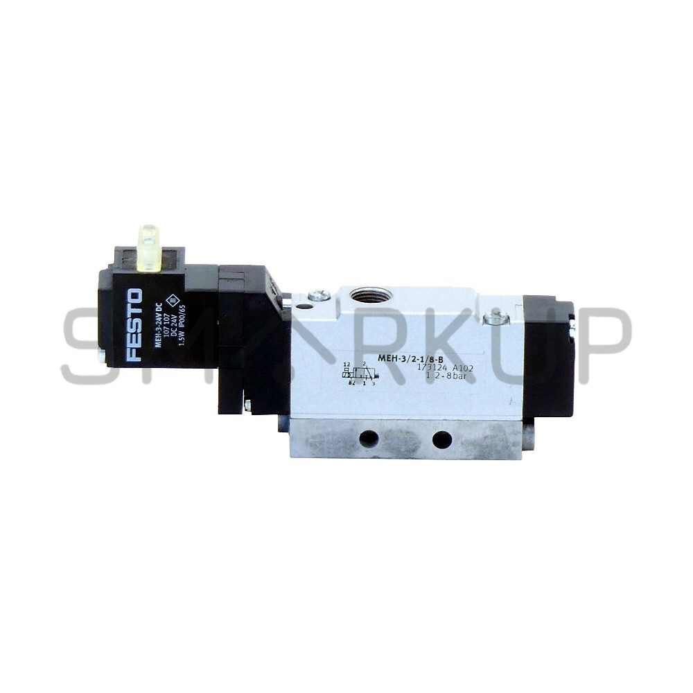 New In Box FESTO MEH-3/2-1/8-B 173124 Solenoid Valve