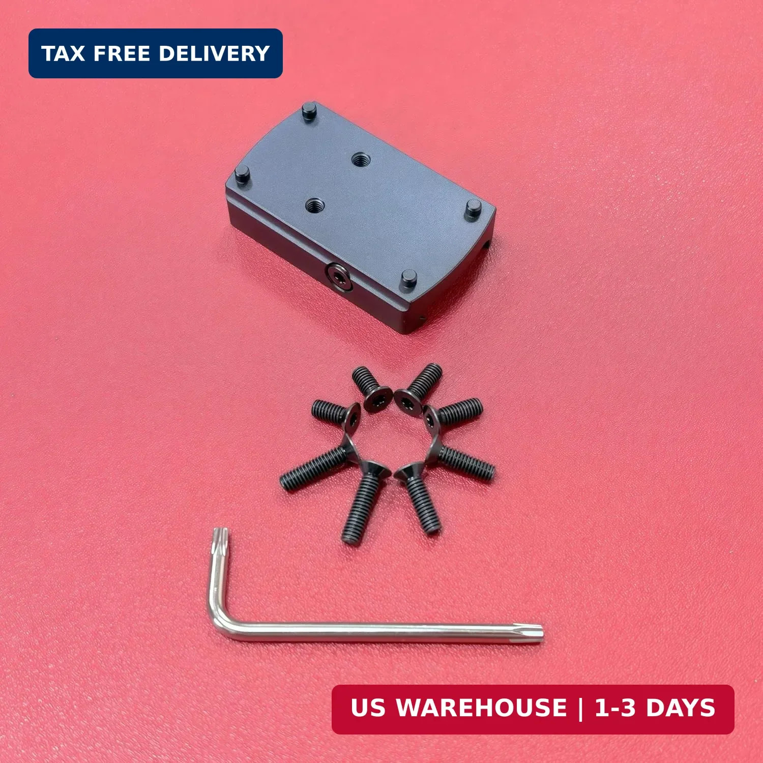 Red Dot Mount Picatinny Rail Adapter Plate Low Proflile Compatible with Vortex V