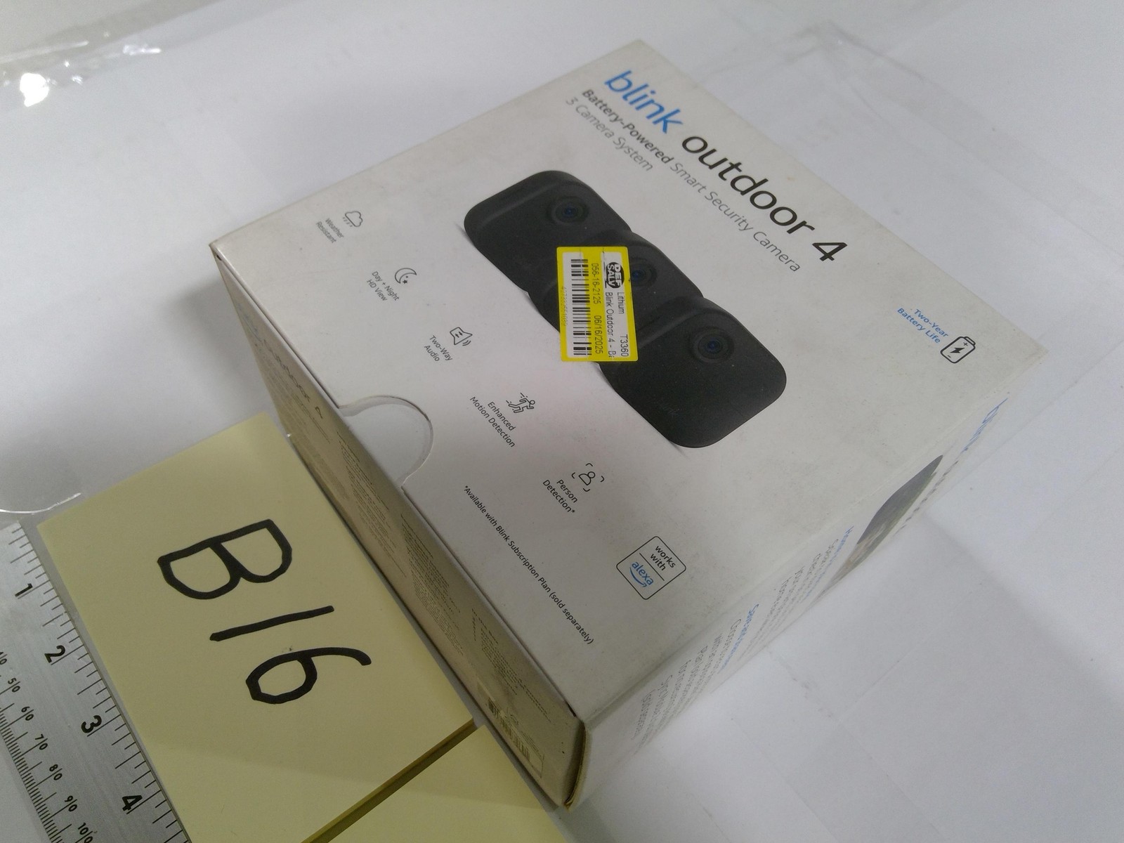 Blink Outdoor 4 4th Gen Battery Security Camera Wireless Black Alexa Open Box