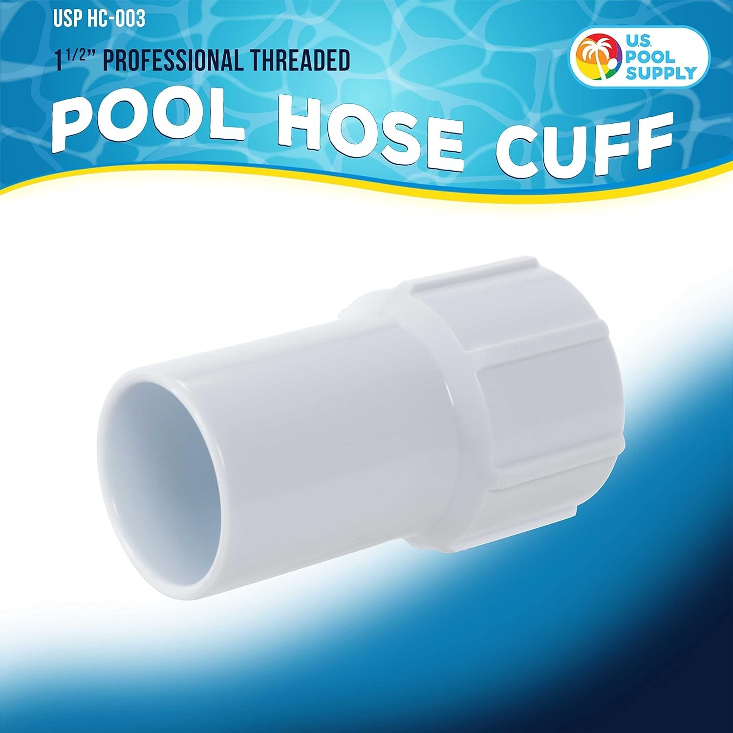 1-1/2" Pool Hose Cuff - Durable Threaded Connection for Efficient Pool Cleaning