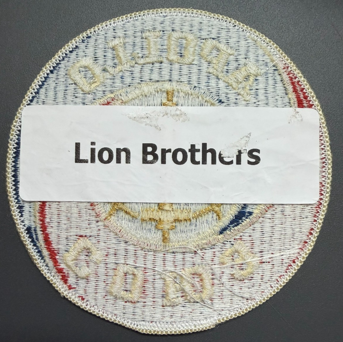 APOLLO SOYUZ LION BROTHERS VINTAGE ORIGINAL CLOTH BACK PROGRAM PATCH