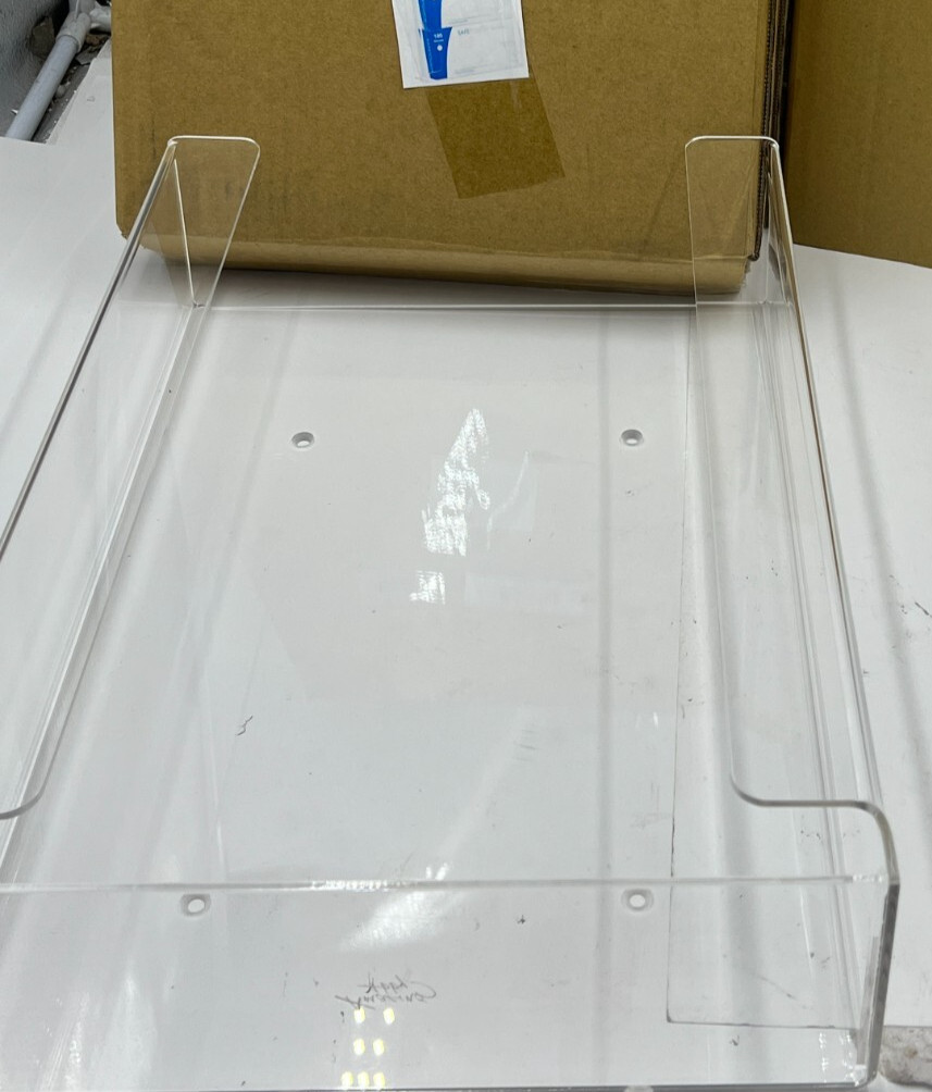 Amazing Abby Acrylic Glove Box Holder 10.5" W x 15" H x 3.5" Wall-Mounted