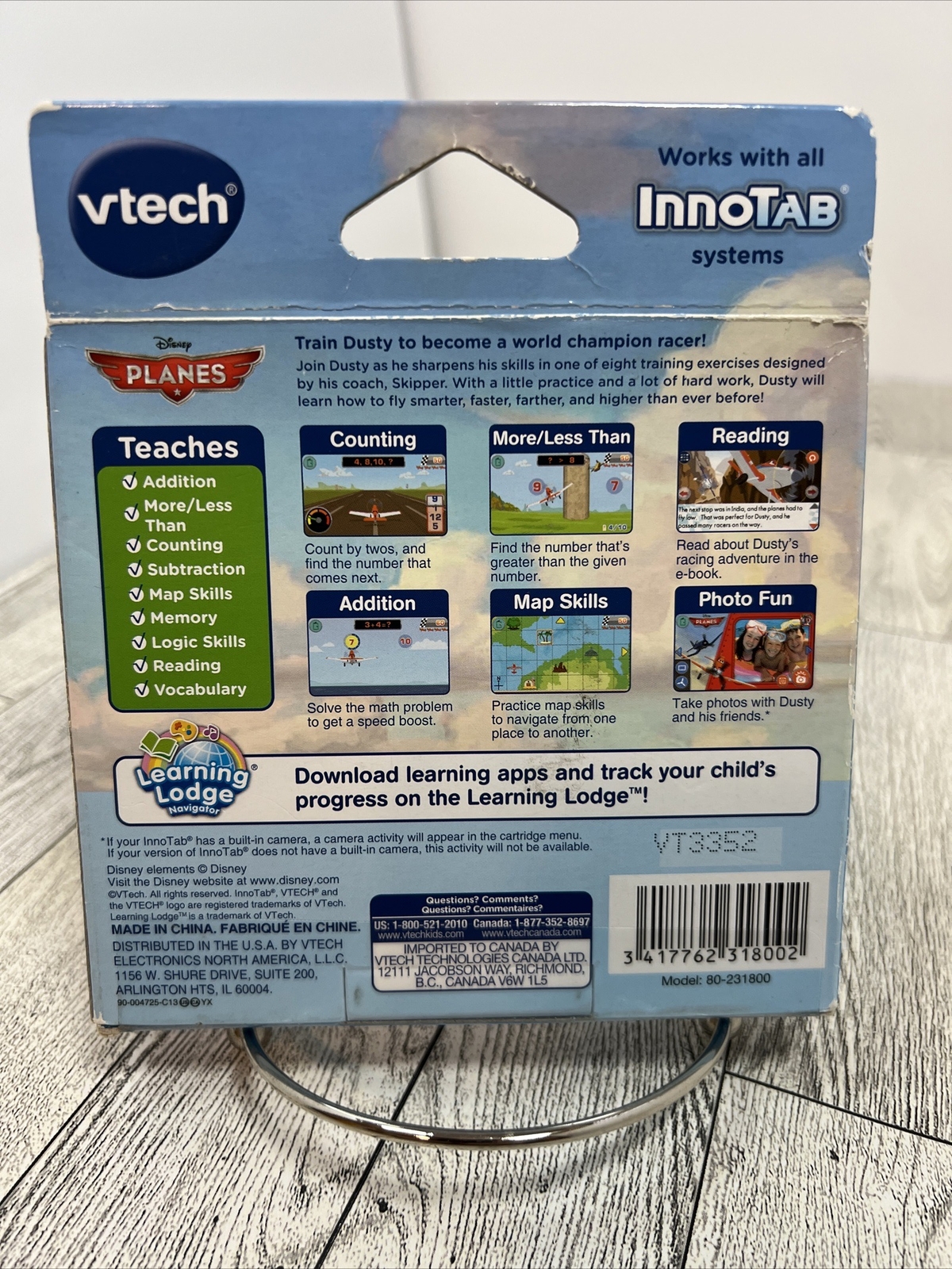 Disney Planes Math, Addition, Subtraction, Counting Ages: 4-7 Yrs VTech InnoTab