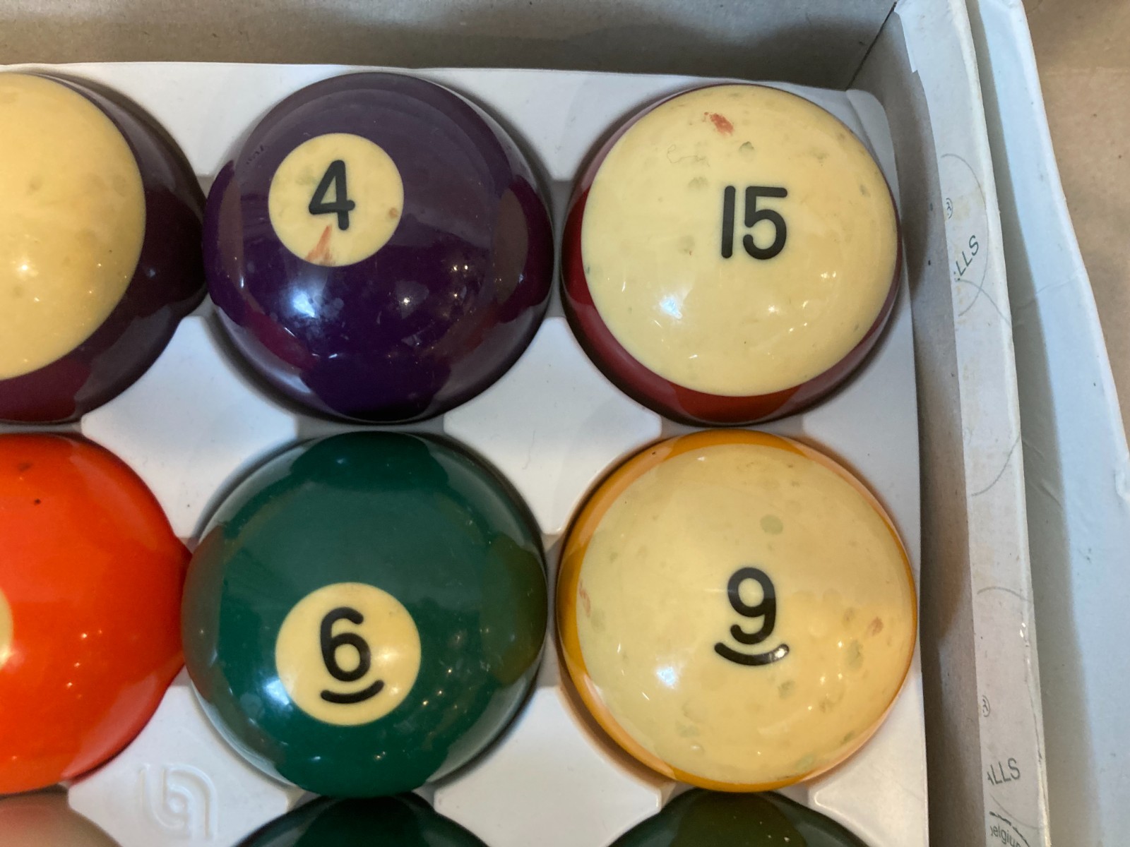 Vintage Aramith Belgian Billiard Pool Balls Standard 2.25" Full Set