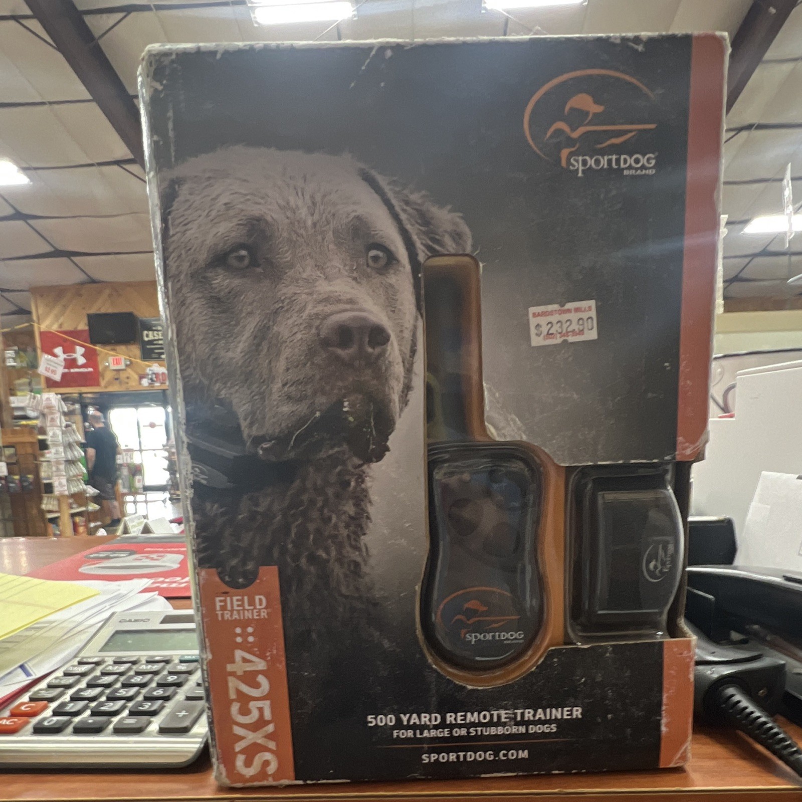 SportDOG 500 Yard Remote Trainer Dog Collar Black, 425XS Tone Vibration Static