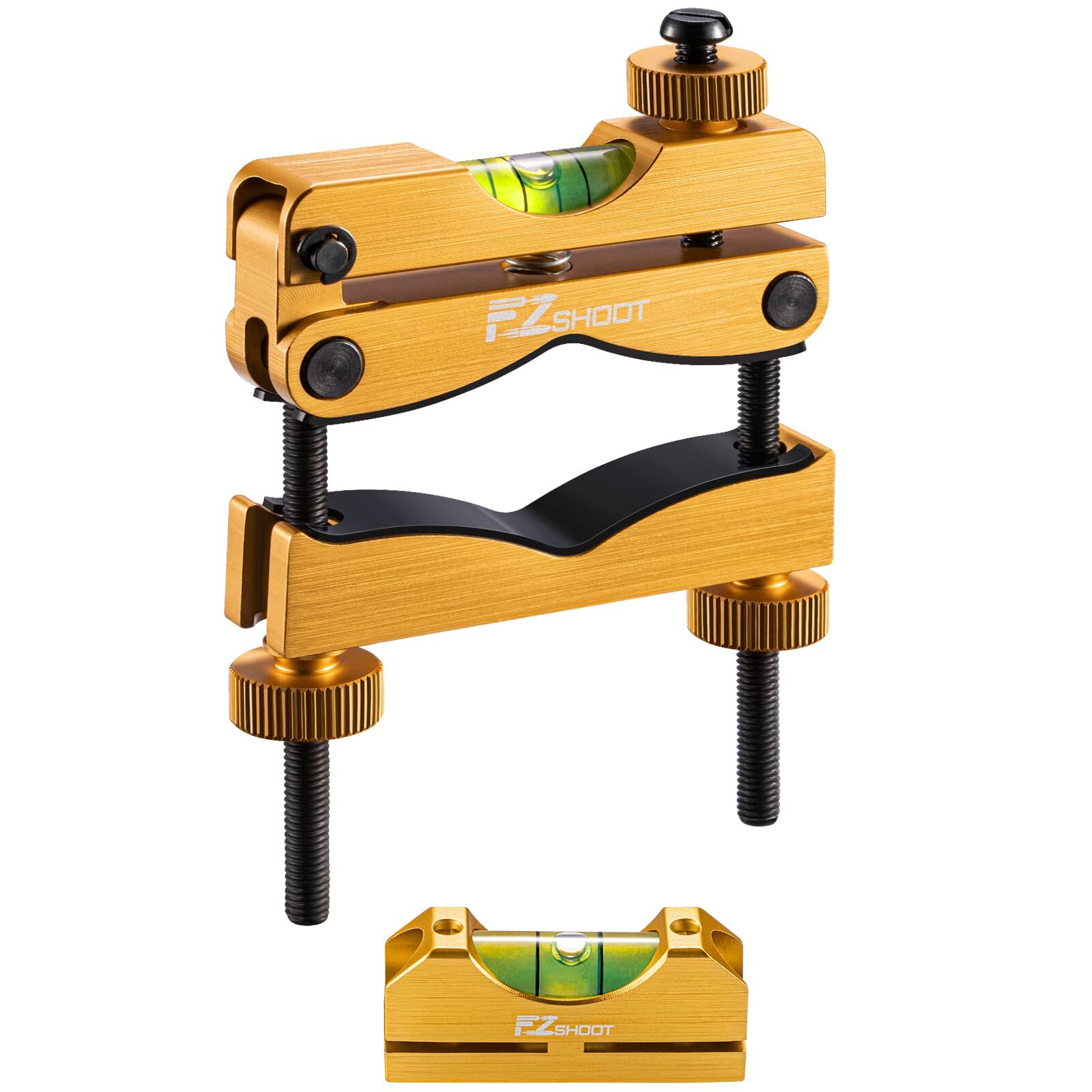 Scope Bubble Level with Magnetic Bottom + Barrel Clamp Scope Leveling Tool Combo