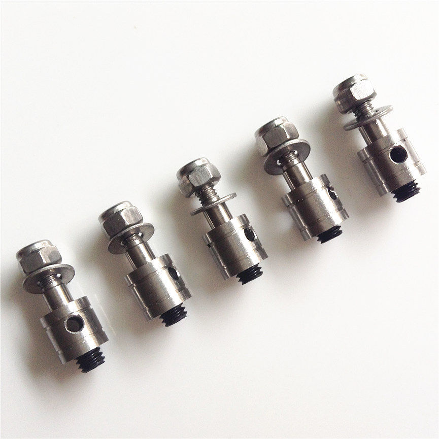 5PCS Stainless Steel Model Boat Rudder Connected Steering Gear RC Boat #266