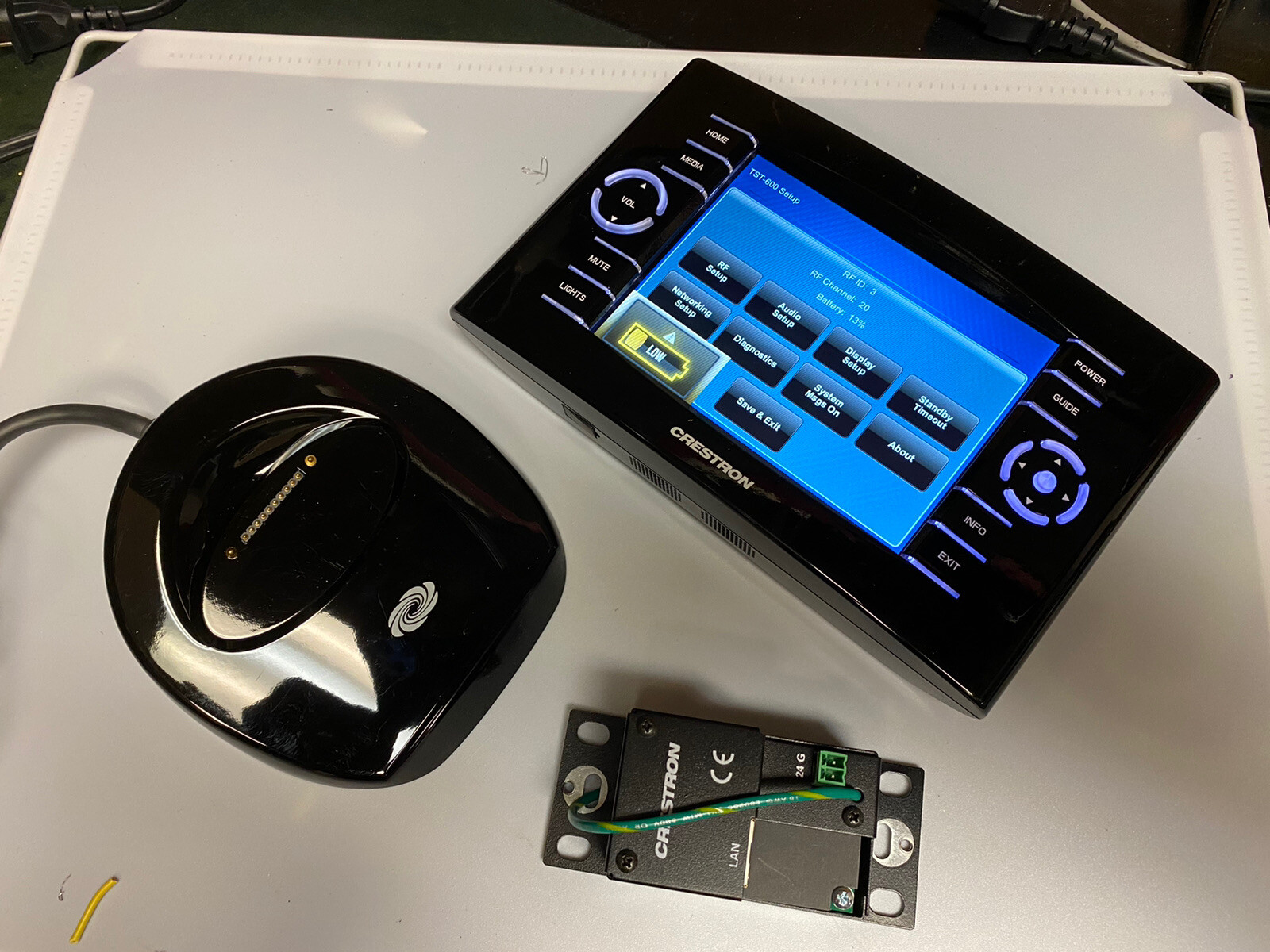 New OPEN BOX Crestron TST-600-B-S 5.7" Wireless Touch Screen Display