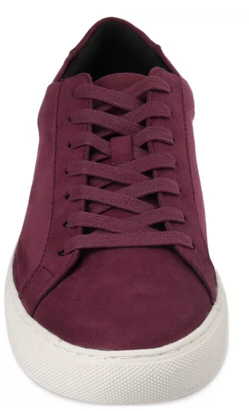 Alfani Men's Grayson Suede Lace-Up Sneakers - BURGUNDY