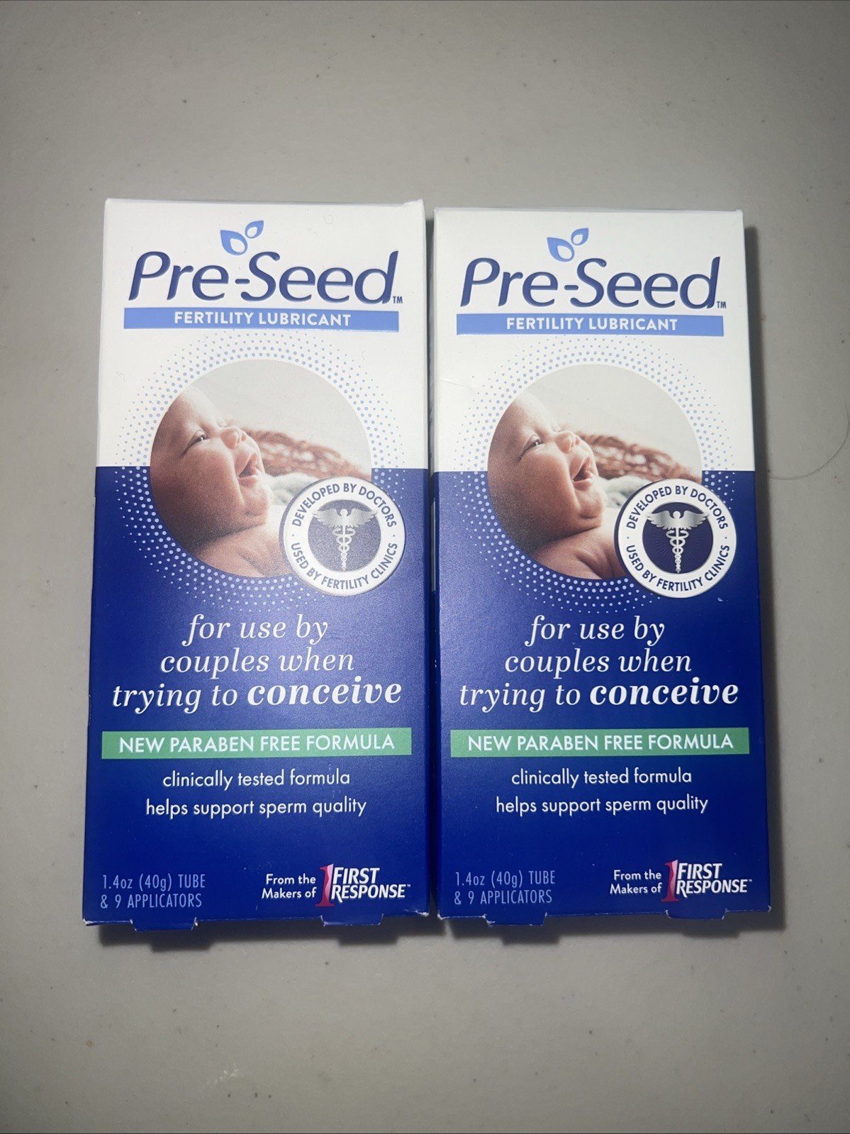 2x Pre-Seed Fertility Lubricant, For Use by Couples Trying to Conceive