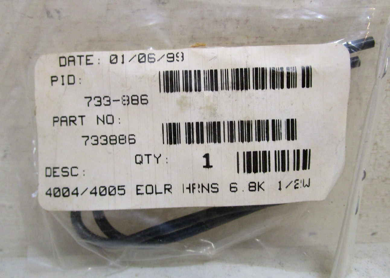 NEW SIMPLEX 733-886 END OF LINE RESISTOR HARNESS PART NO: 733886 LOT OF 7