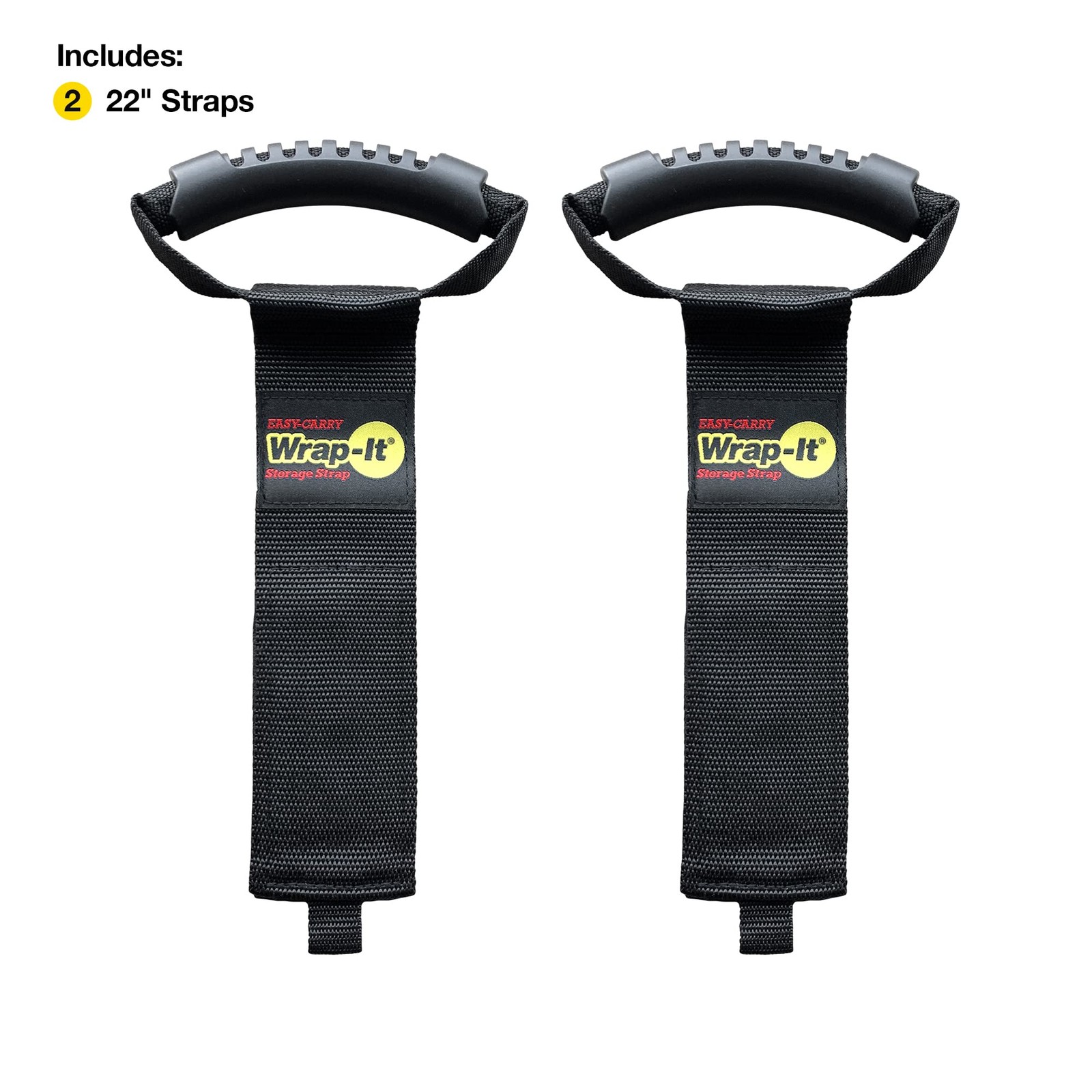 Easy-Carry 22 Heavy-Duty Hook Loop Straps, 2-Pack - Hose/Cord Organizer