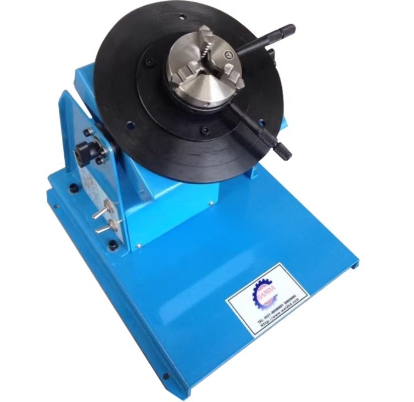 10KG Small Welding Positioner Combined With Automatic Turntable + 65mm Chuck