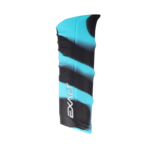 Exalt Paintball Shocker RSX Regulator Reg Grip Cover - Teal Cyan Black Swirl
