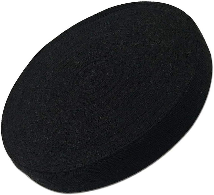 50 Yards Cotton Twill Tape Ribbon 2 Inch, Soft Natural Webbing Tape Herringbone