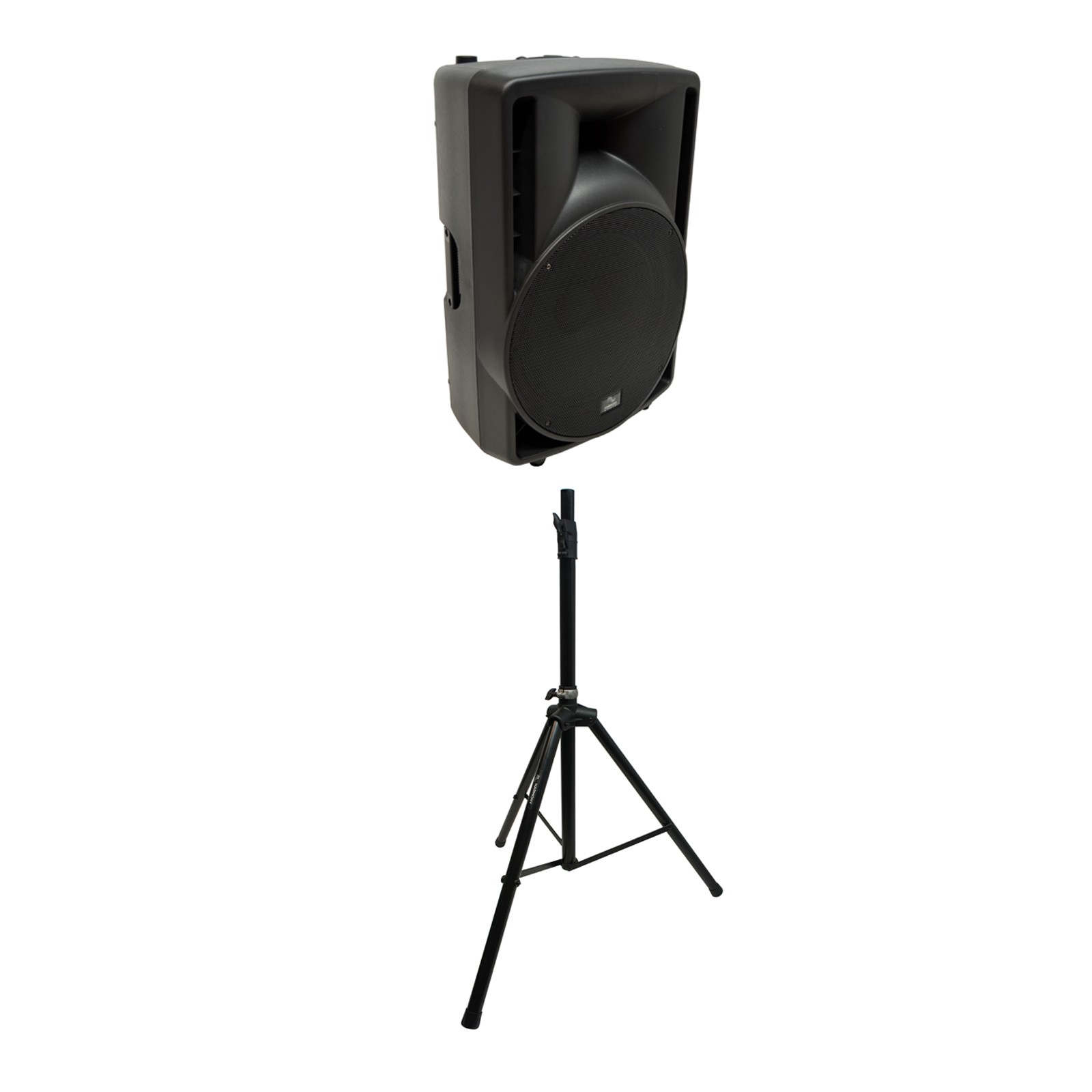 Harmony Audio 15" Concert Series Powered PA Speaker with Tripod Stand