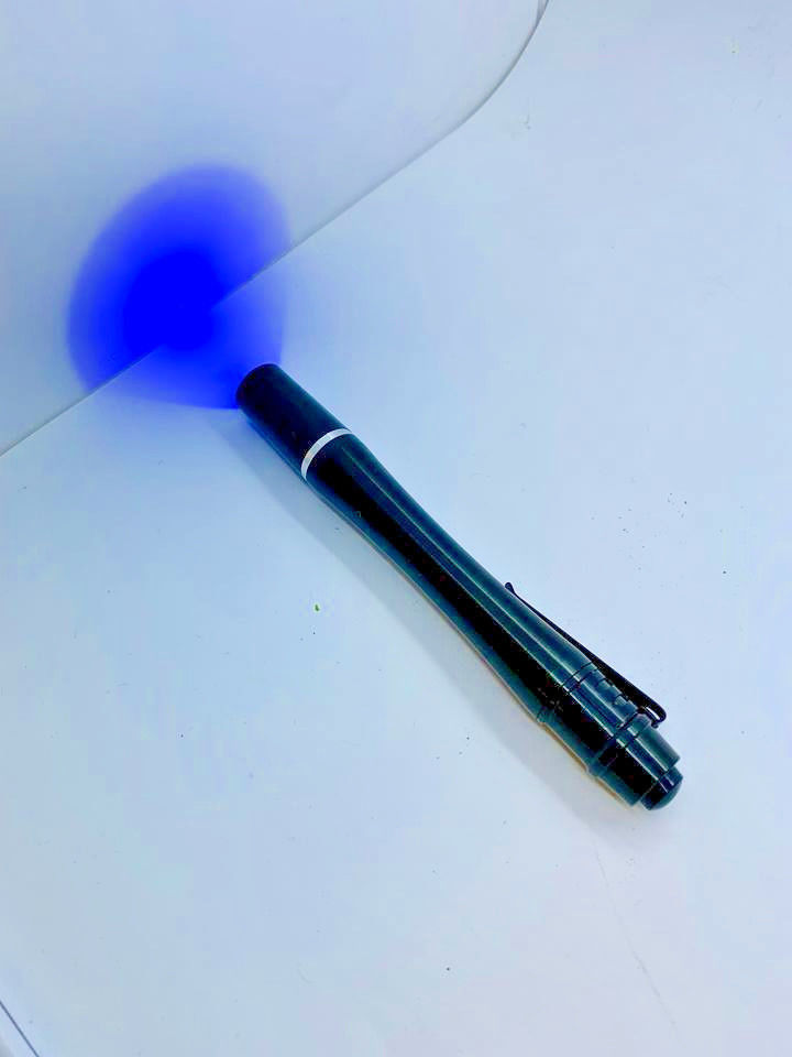 Pen Shaped UV Flashlight, Glue Curing, Money Check, 395NM