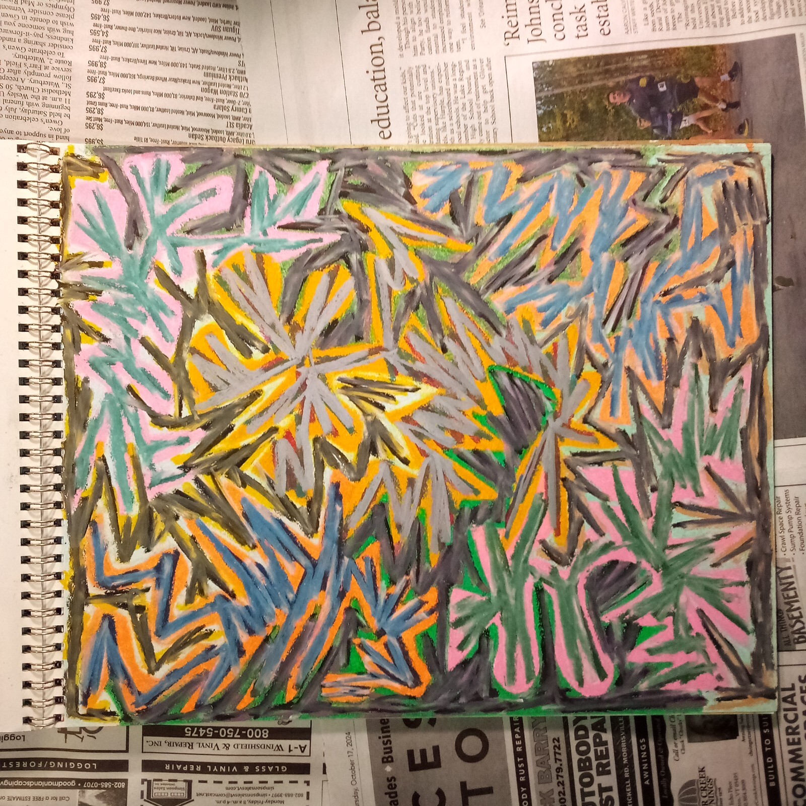 Drawing 11X14" Oil Pastel on Paper