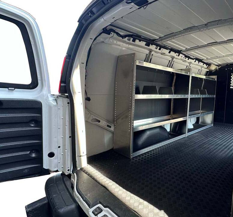 Set of 2 ALUMINUM Shelving Package for Ford Transit Low Roof 2015 - 2025 New!