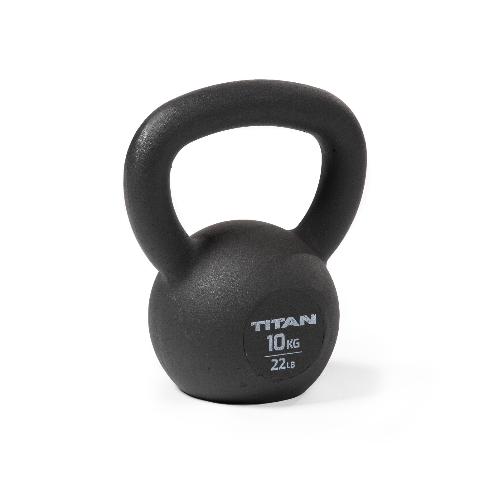 Titan Fitness 10 KG Cast Iron Kettlebell, Single Piece Casting, KG and LB