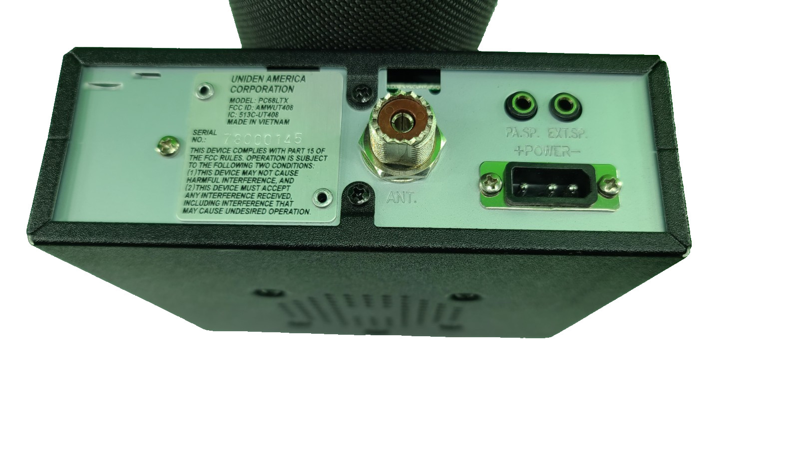 Uniden PC68LTX 40-Channel CB Radio ONLY