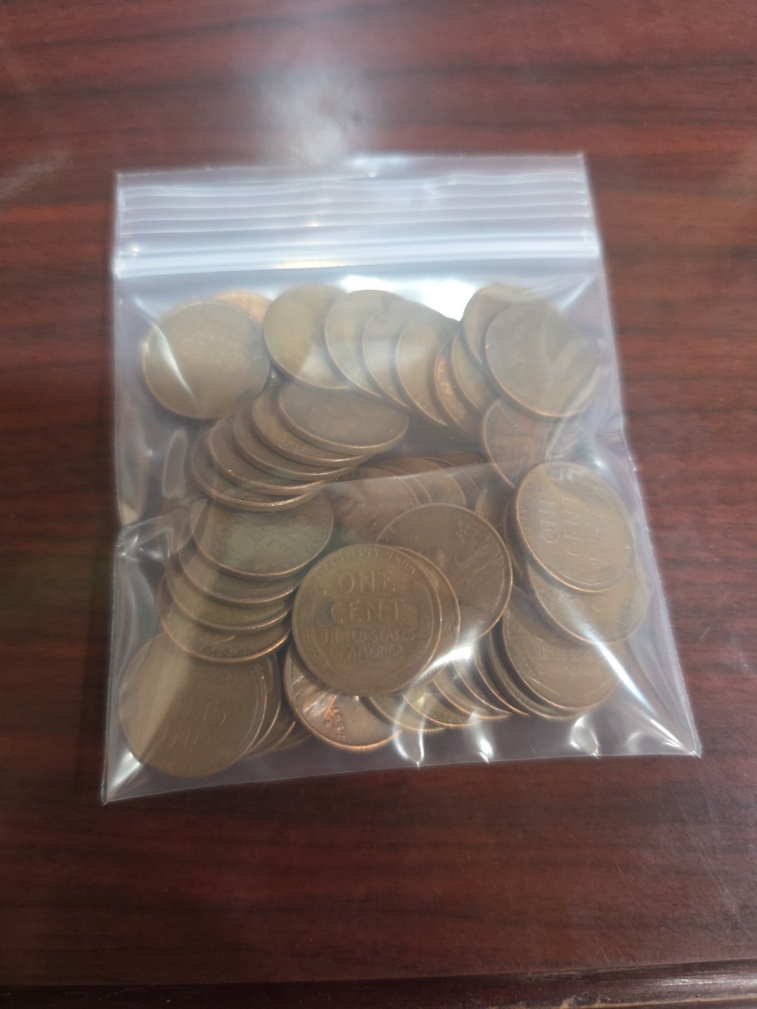 Unsearched Wheat Cent (50 Coins) Mixed Dates 1909–1958 US Penny