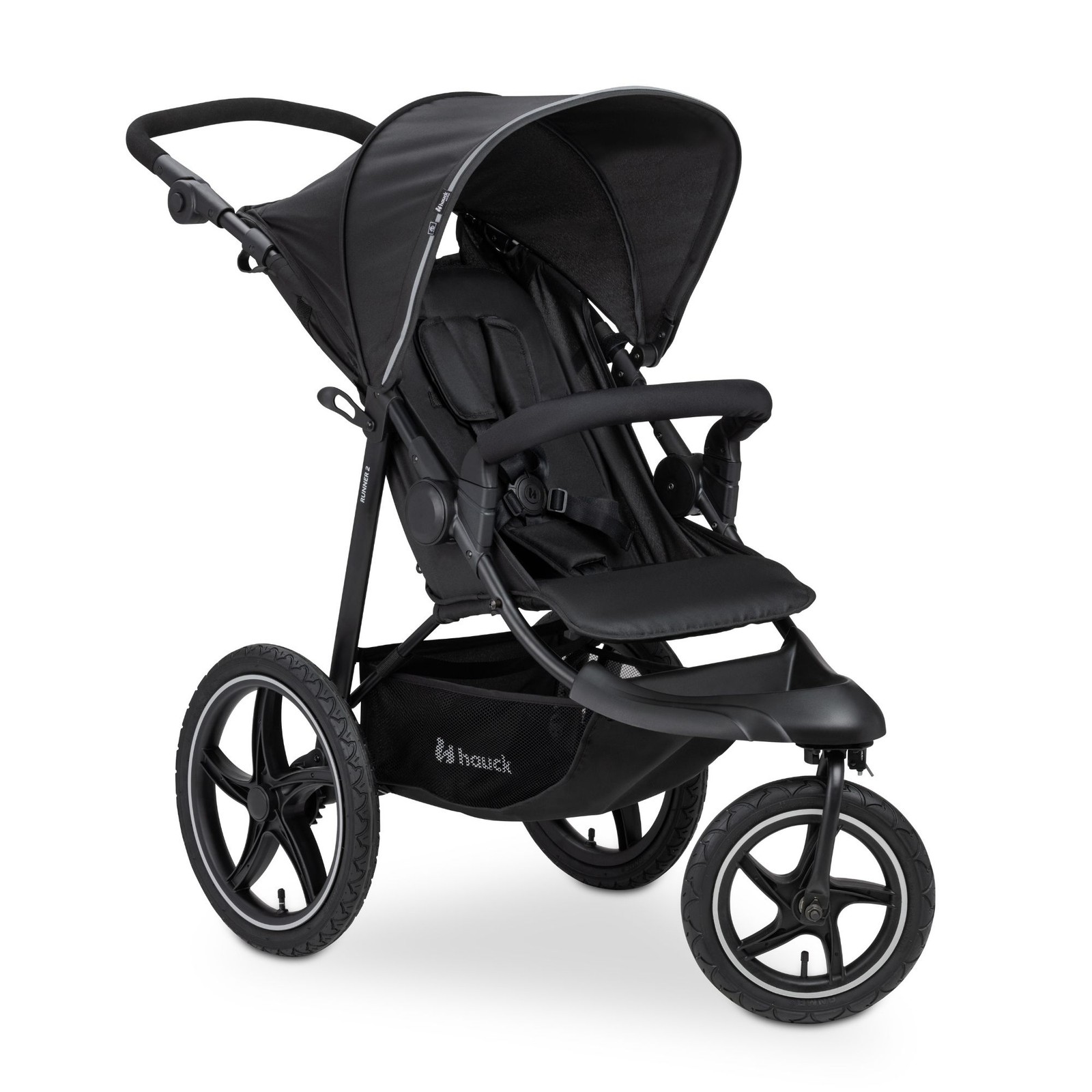 hauck 3-Wheel All Terrain Stroller with Raincover - From Birth up to 48.5lbs