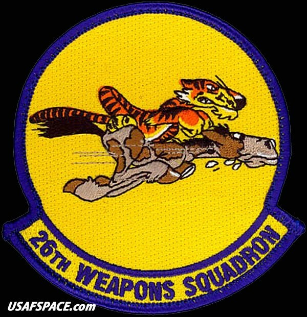 USAF 26th WEAPONS SQ- MQ-9 REAPER UAV DRONE -Nellis AFB, NV - ORIGINAL VEL PATCH