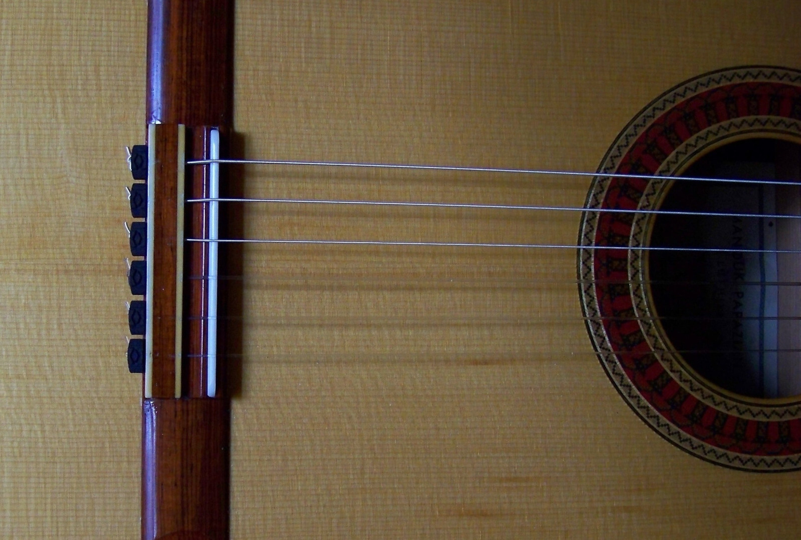 Rosette Diamond Secure  Classical Guitar String Ties- Small Profile Bridge Beads