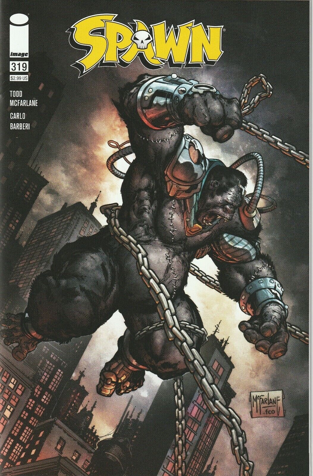SPAWN #319 NEAR MINT 1st CAMEO JERICHO 2021 TODD MCFARLANE COVER IMAGE b-45