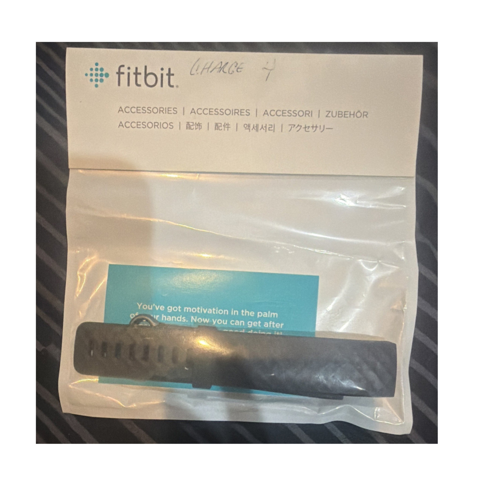 Fitbit Charge 7 Adjustable Silicone Replacement Band Strap, Black