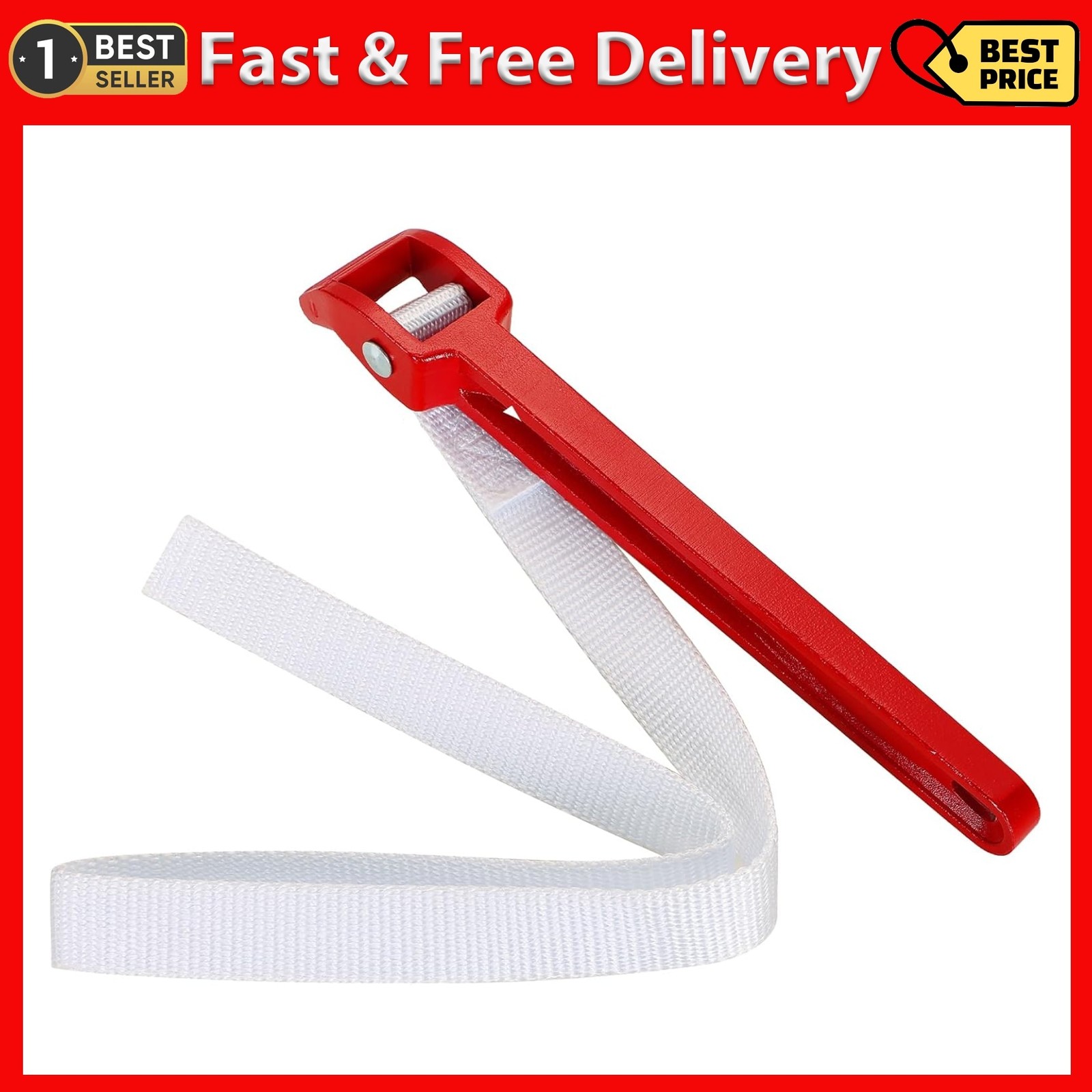 12 Inch Pipe Strap Wrench | Adjustable Nylon Strap Wrench Oil Filter Strap Opene
