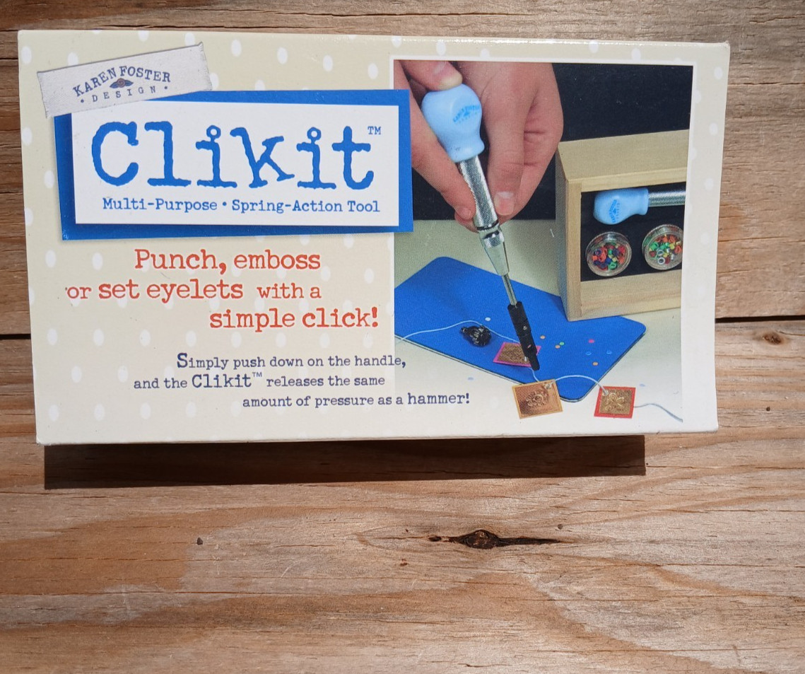 Karen Foster Design Clikit Multi-Purpose Spring-Action Scrapbooking Tool