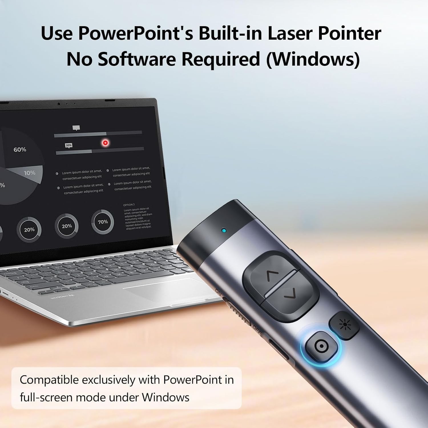 N97s Digital Pointer Presentation Remote with Annotation & Highlight Features
