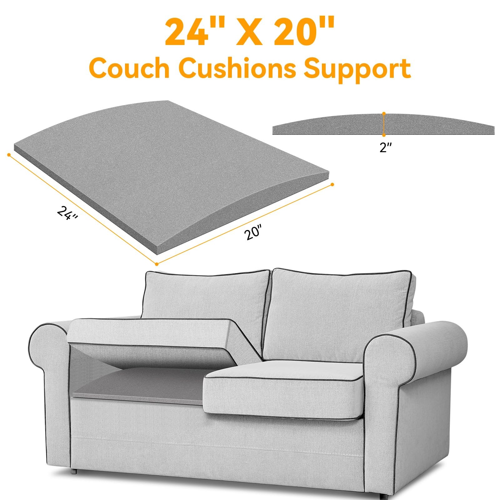 Couch Supports for Sagging Cushions Couch Supporter for Under The Cushions Hi...