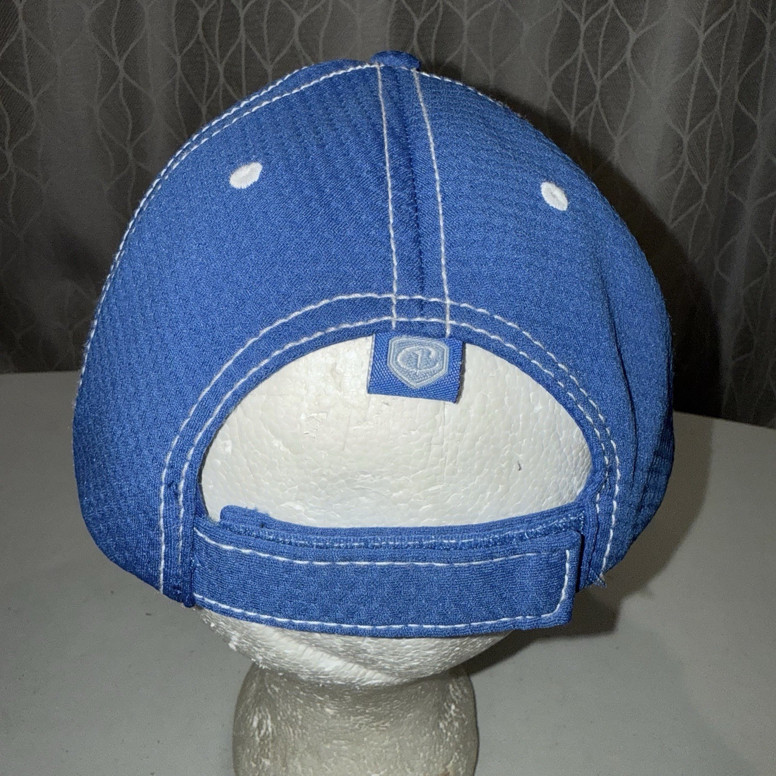 Cancun Champions Volleyball 2018 Lime Green on Royal Blue Hat Cap Hook Loop EUC