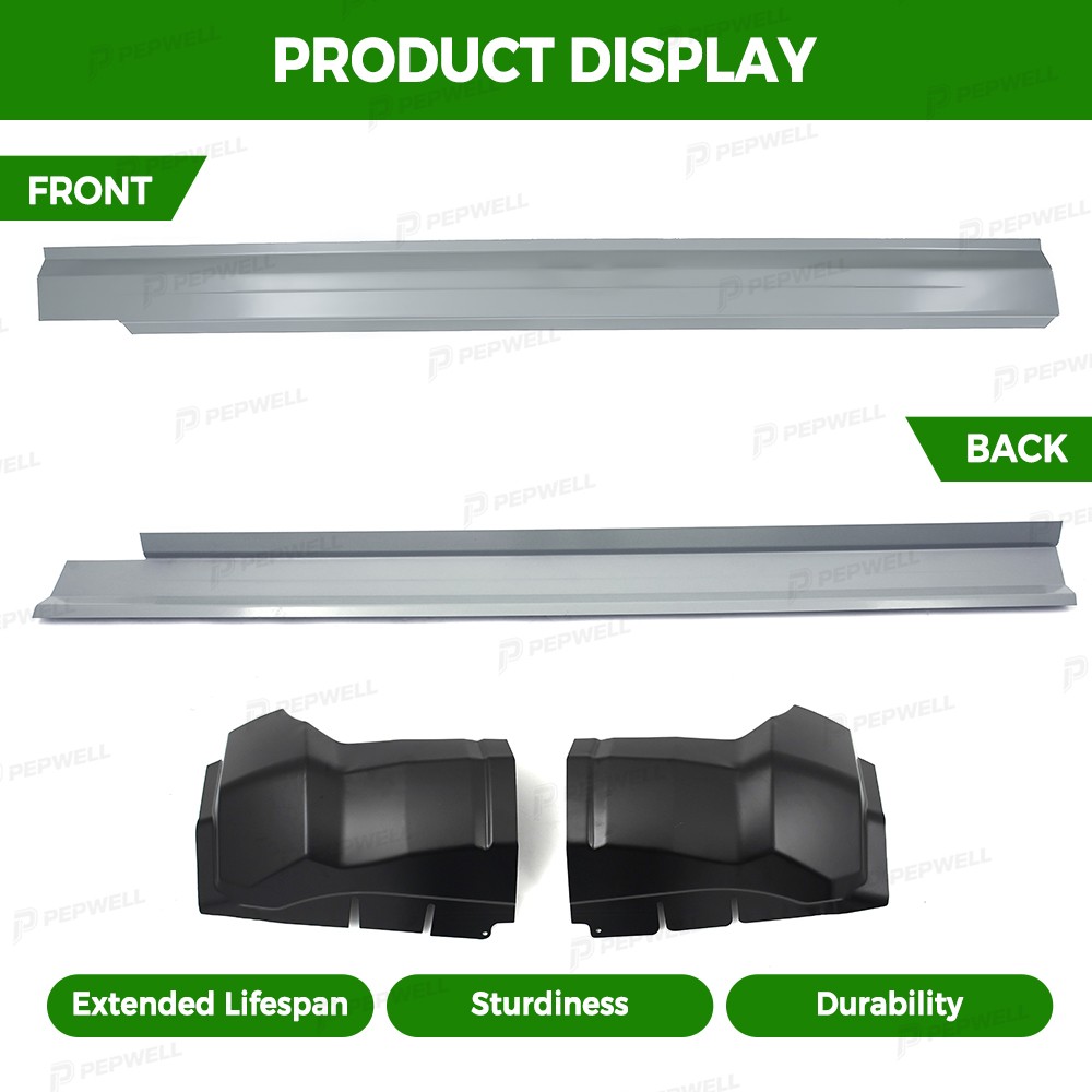 For 2009-2018 Dodge Ram Extended Quad Cab Outer Rocker Panels & Cab Corner Set