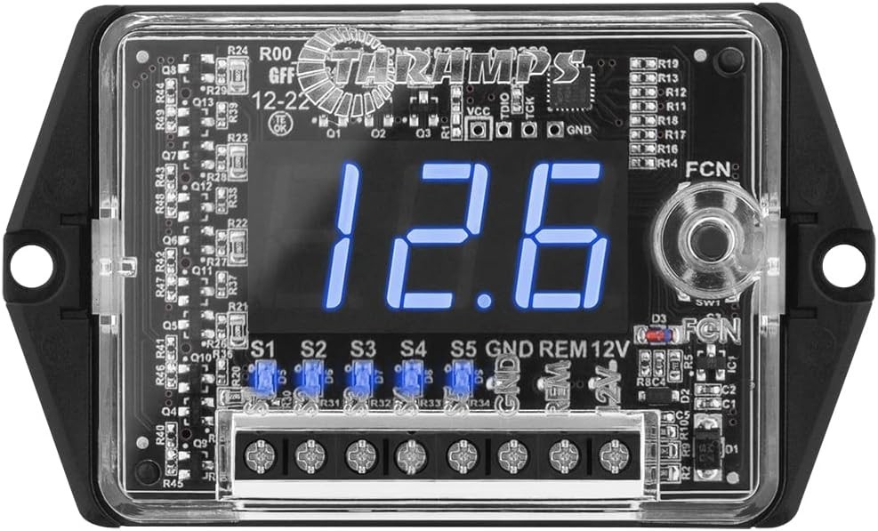 Automotive Digital Voltmeter and Sequencer VTS 5.1 Blue LED Automotive Car Audio