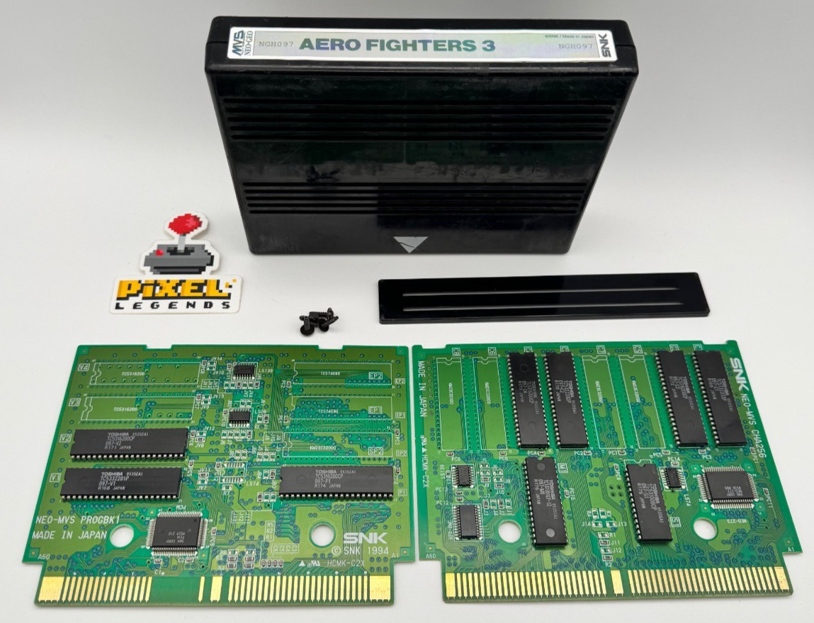 US Seller-Sonic Wings-Aero Fighters  3 - MVS - Neo Geo -Authentic - Tested