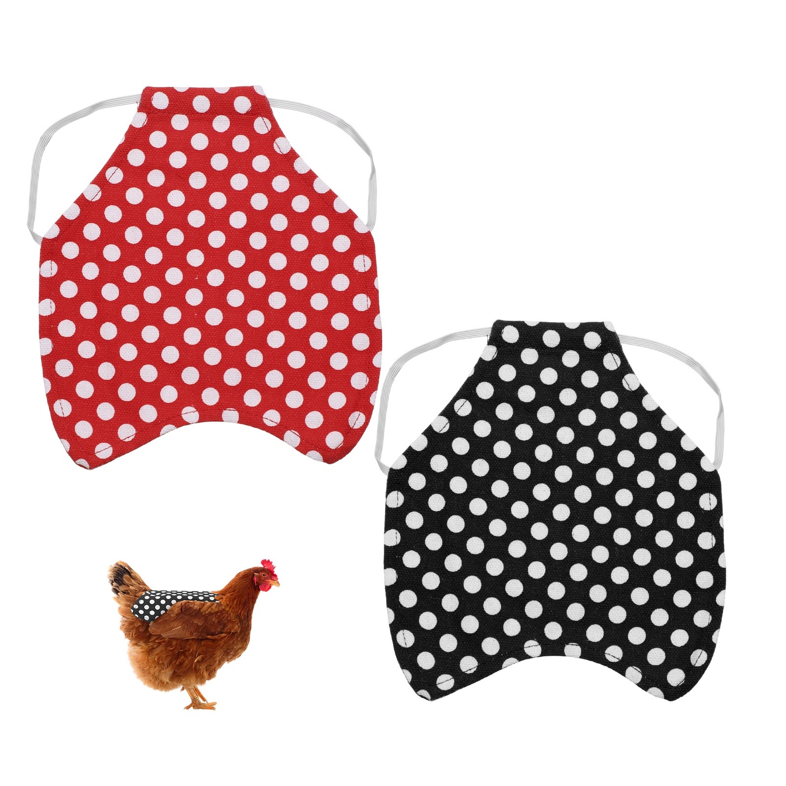 2-Pack Chicken Saddle, Chicken Apron Hens Back Protector [Mixing 2 Styles L]