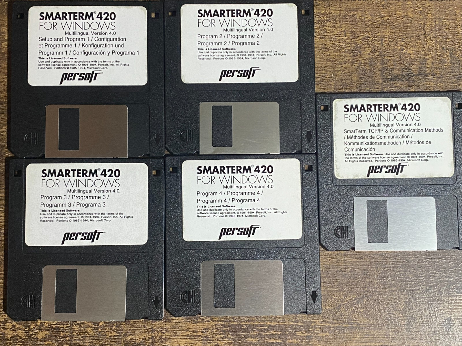 Persoft Smarterm 420 Software For Windows Multi Lingual Version - Used