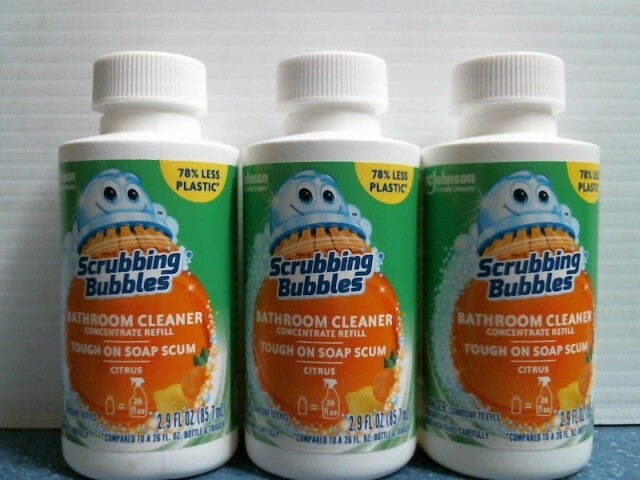 Scrubbing Bubbles Bathroom Cleaner Concentrate Refill, 2.9 oz., Lot of 3, FS