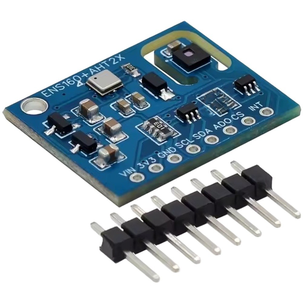 Indoor Air Quality Sensor Board Featuring ENS160 and AHT21 Integration