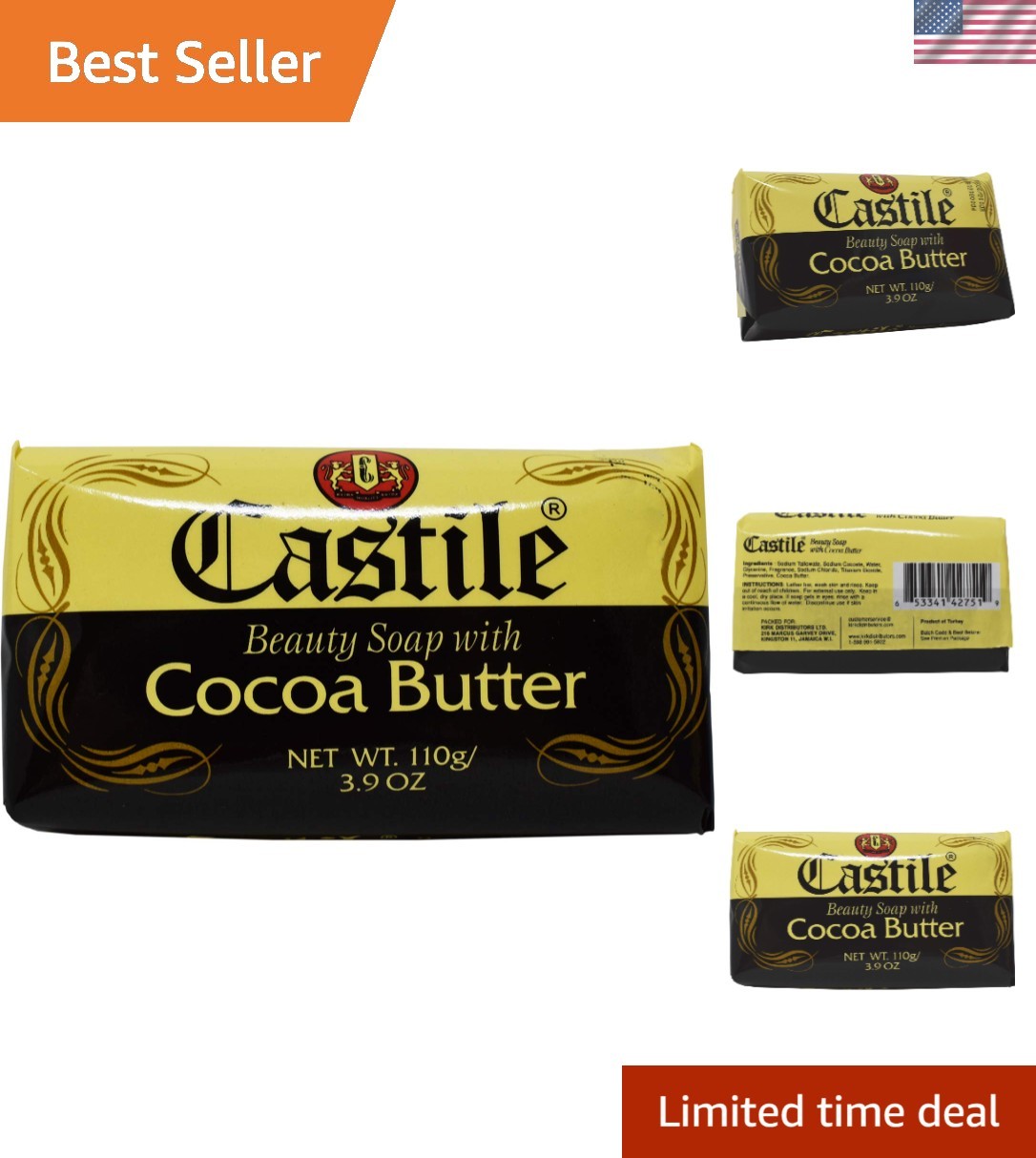 Indulge Your Senses with Cocoa Butter Beauty Soap 3.9 oz - Chocolate Aroma