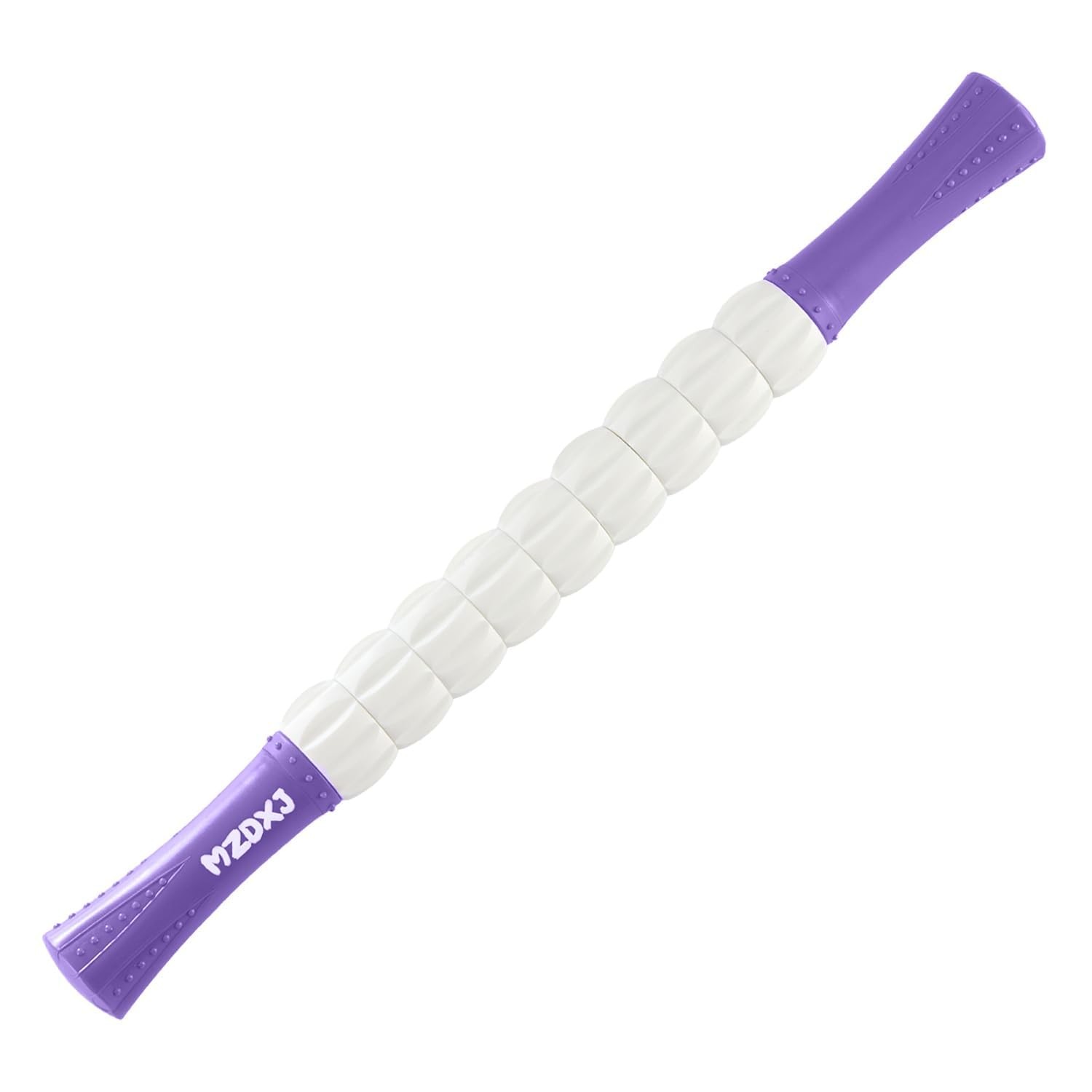 MZDXJ Muscle Roller Massage Stick- Deep Tissue 18 Inch, Purple White