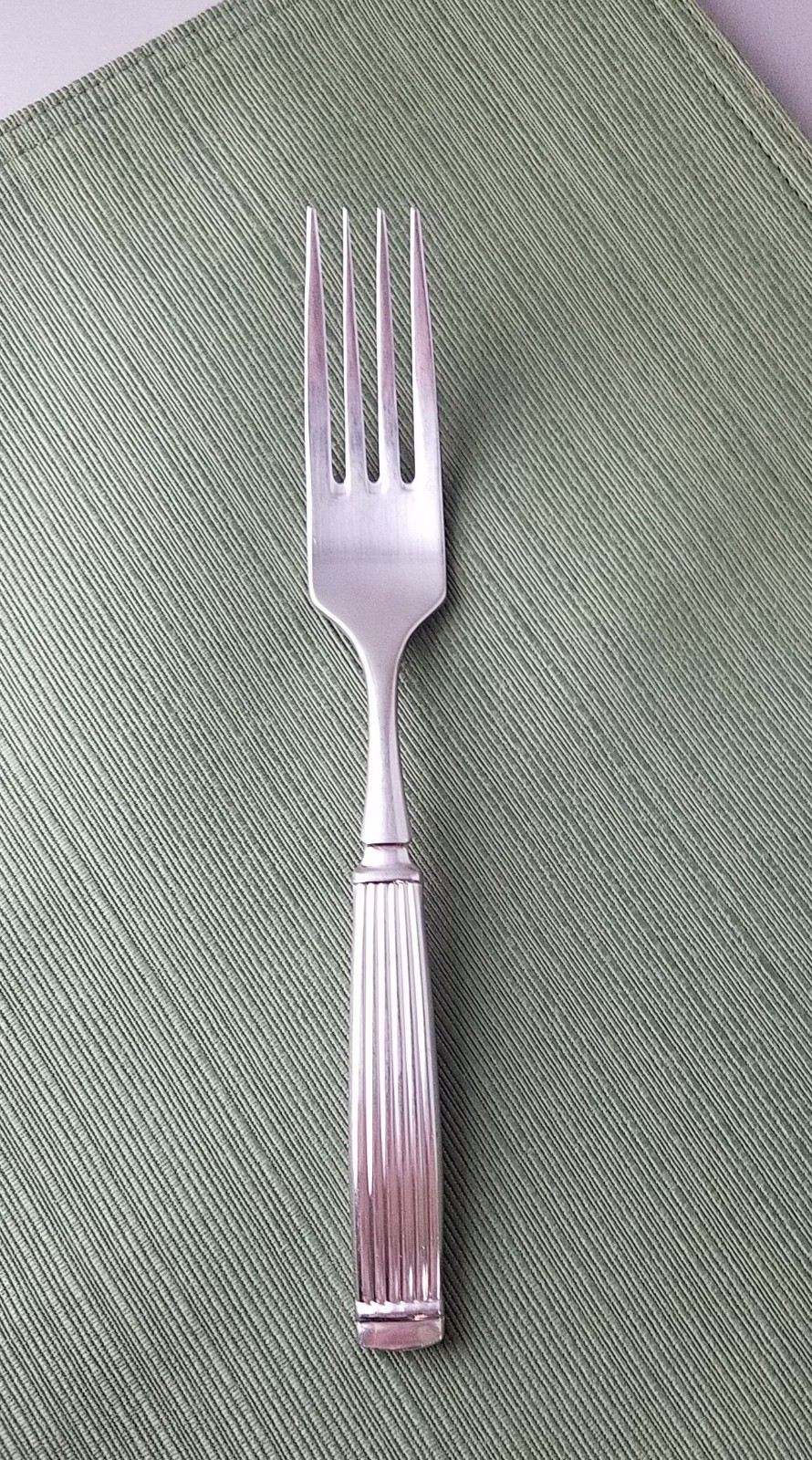 Dansk Colbert Solid Serving Fork Stainless Ridges 8-3/4"