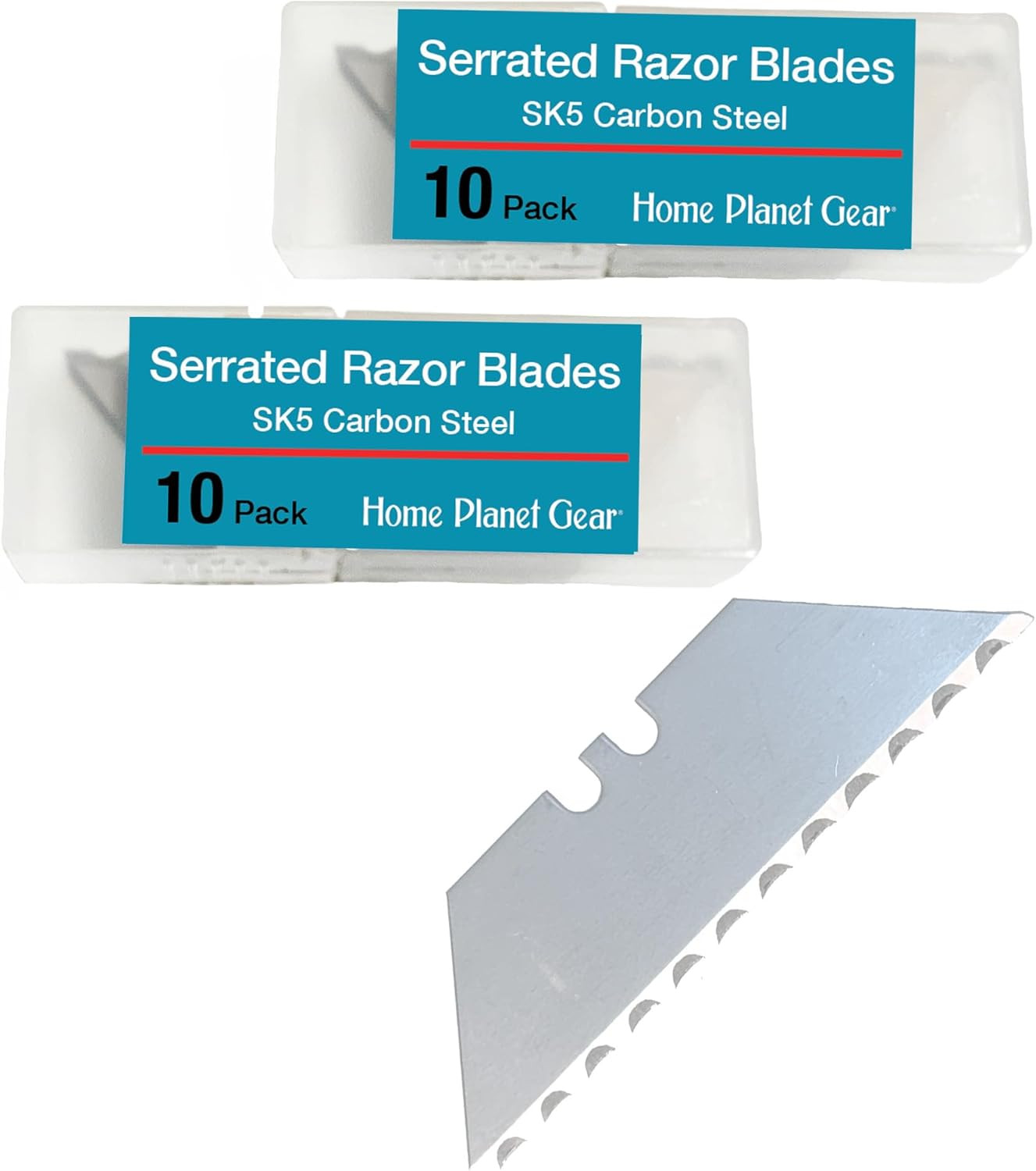 Serrated Blades for Utility Knife � TWO 10 Packs Heavy Duty Saw Razors for Box C
