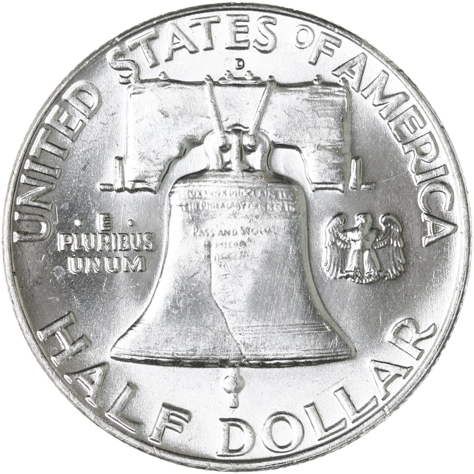 1962 D Franklin Half Dollar 90% Silver BU US Coin